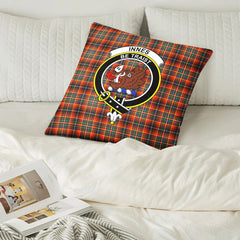 Innes Ancient Tartan Crest Pillow Cover