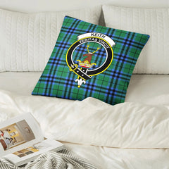 Keith Ancient Tartan Crest Pillow Cover