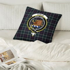 Leslie Hunting Modern Tartan Crest Pillow Cover