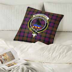 MacDonnell of Glengarry Modern Tartan Crest Pillow Cover