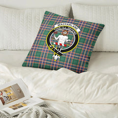 MacFarlane Hunting Ancient Tartan Crest Pillow Cover