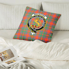 MacIntosh Ancient Tartan Crest Pillow Cover