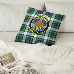 MacKenzie Dress Modern Tartan Crest Pillow Cover