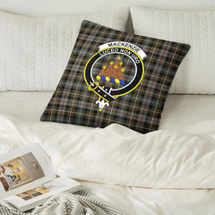 MacKenzie Weathered Tartan Crest Pillow Cover