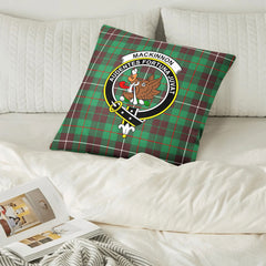 MacKinnon Hunting Ancient Tartan Crest Pillow Cover