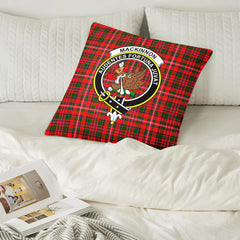 MacKinnon Modern Tartan Crest Pillow Cover