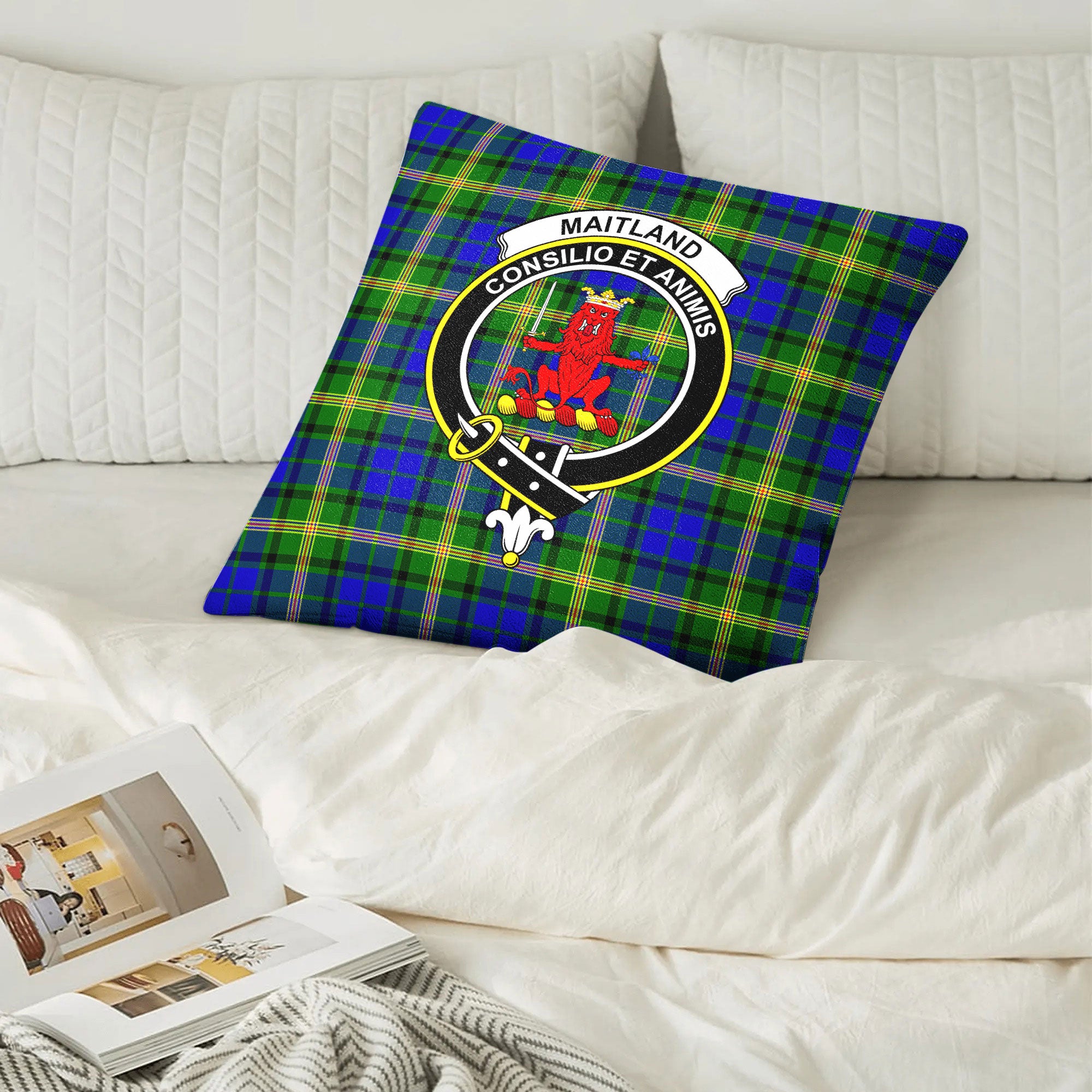 Maitland Tartan Crest Pillow Cover