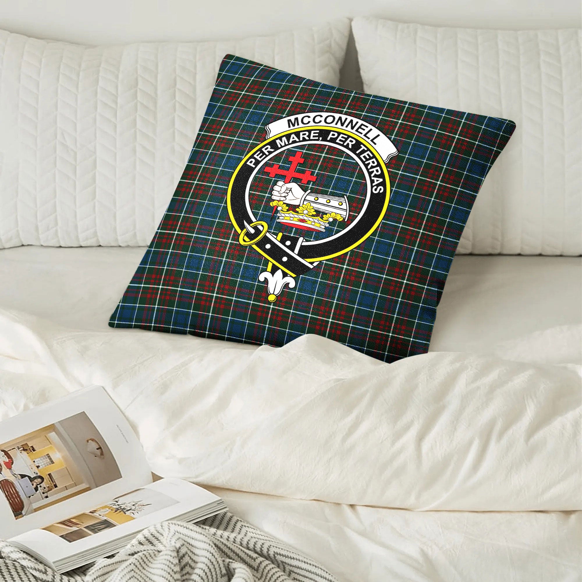 McConnell Tartan Crest Pillow Cover