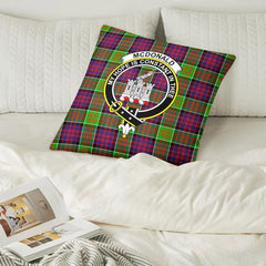 McDonald (Clan Ranald) Tartan Crest Pillow Cover