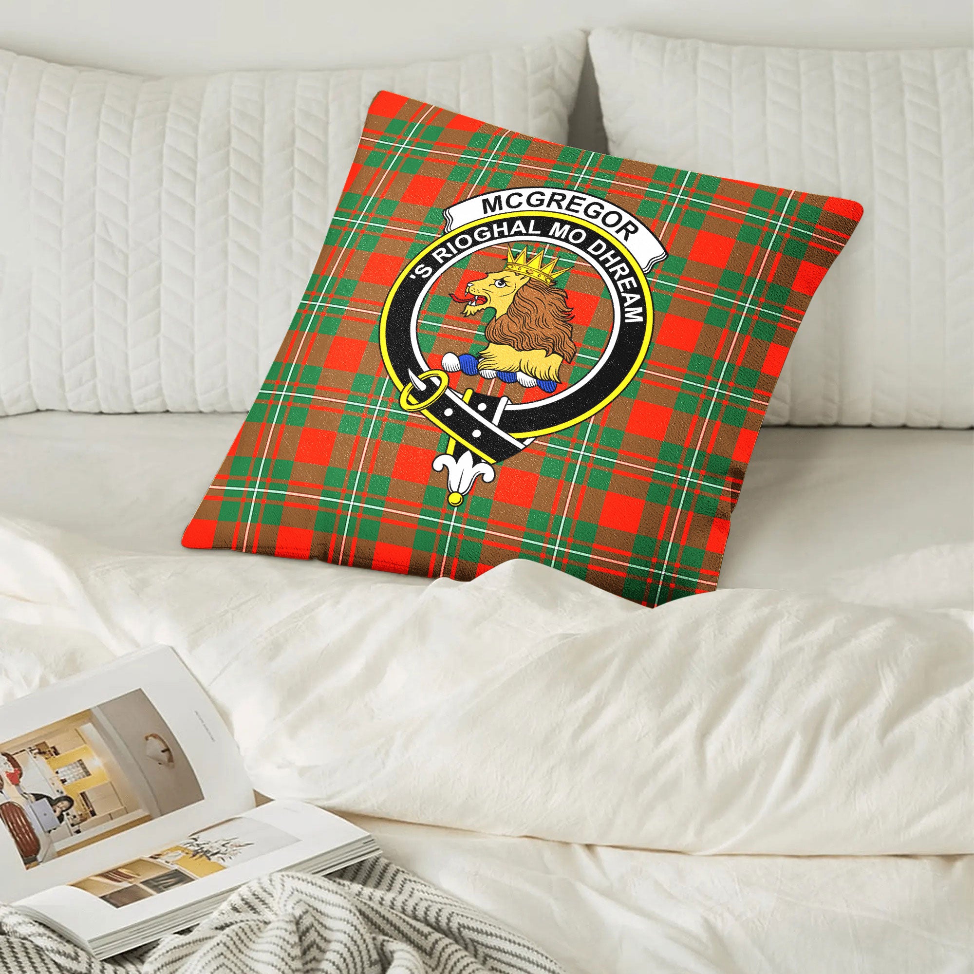 McGregor Ancient Tartan Crest Pillow Cover