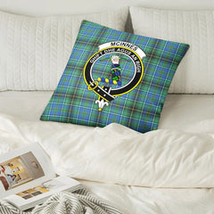 McInnes Ancient Tartan Crest Pillow Cover