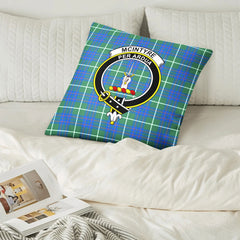 McIntyre Hunting Ancient Tartan Crest Pillow Cover