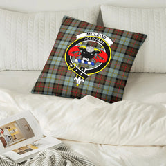 McLeod of Harris Weathered Tartan Crest Pillow Cover