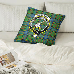 McMillan Hunting Ancient Tartan Crest Pillow Cover