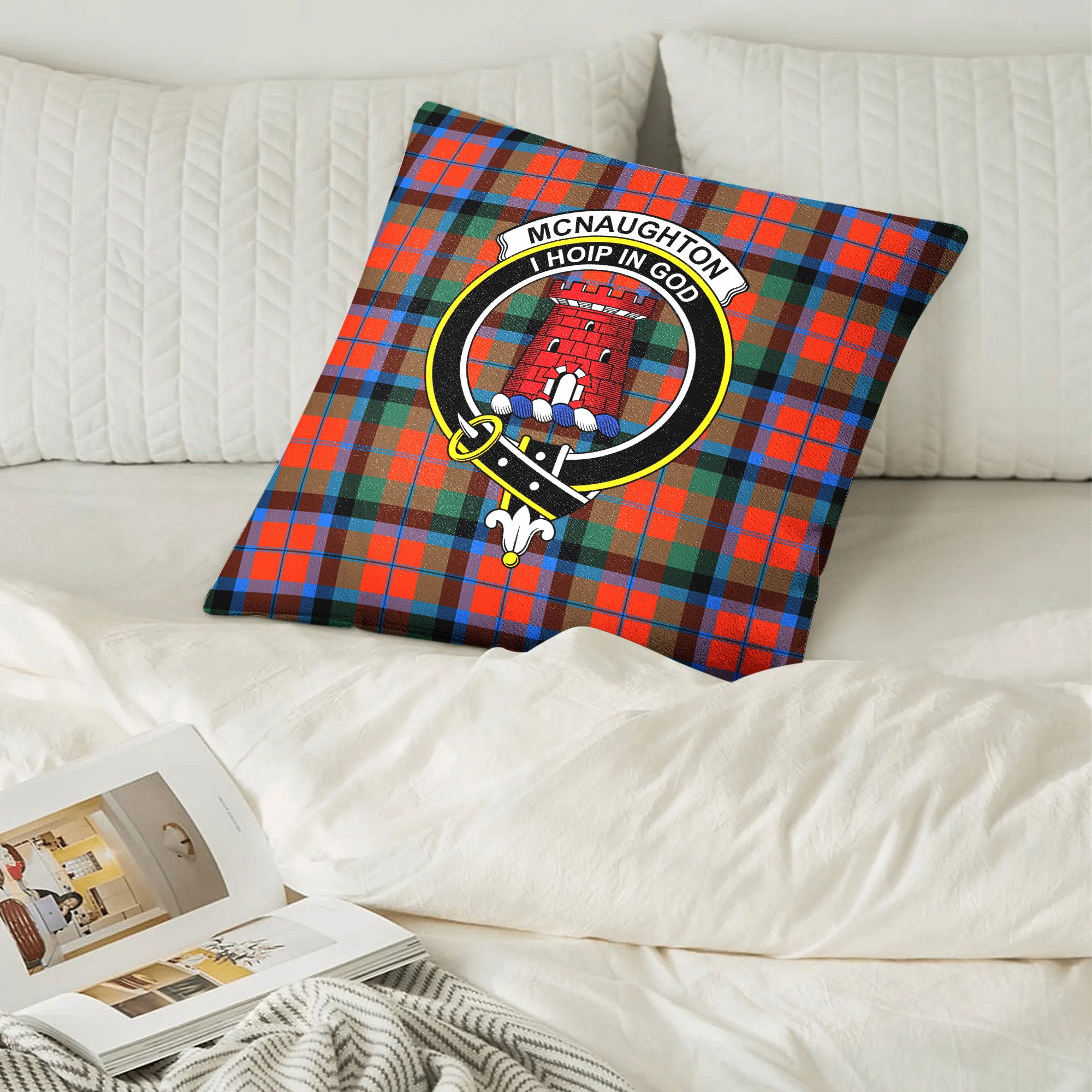 McNaughton Ancient Tartan Crest Pillow Cover