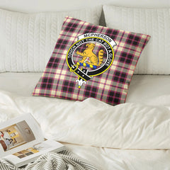 McPherson Hunting Ancient Tartan Crest Pillow Cover