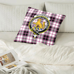 McPherson Hunting Modern Tartan Crest Pillow Cover