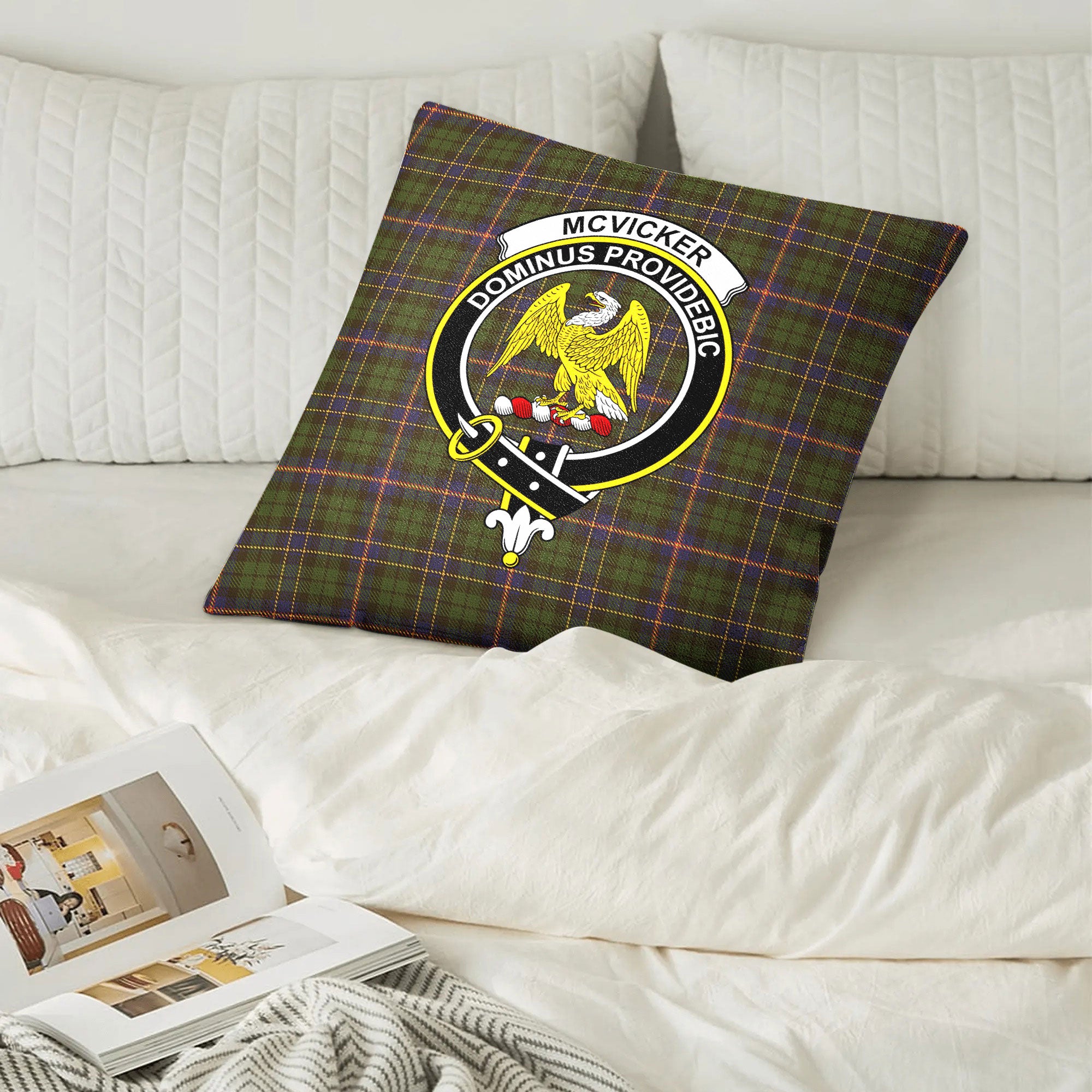 McVicker Tartan Crest Pillow Cover