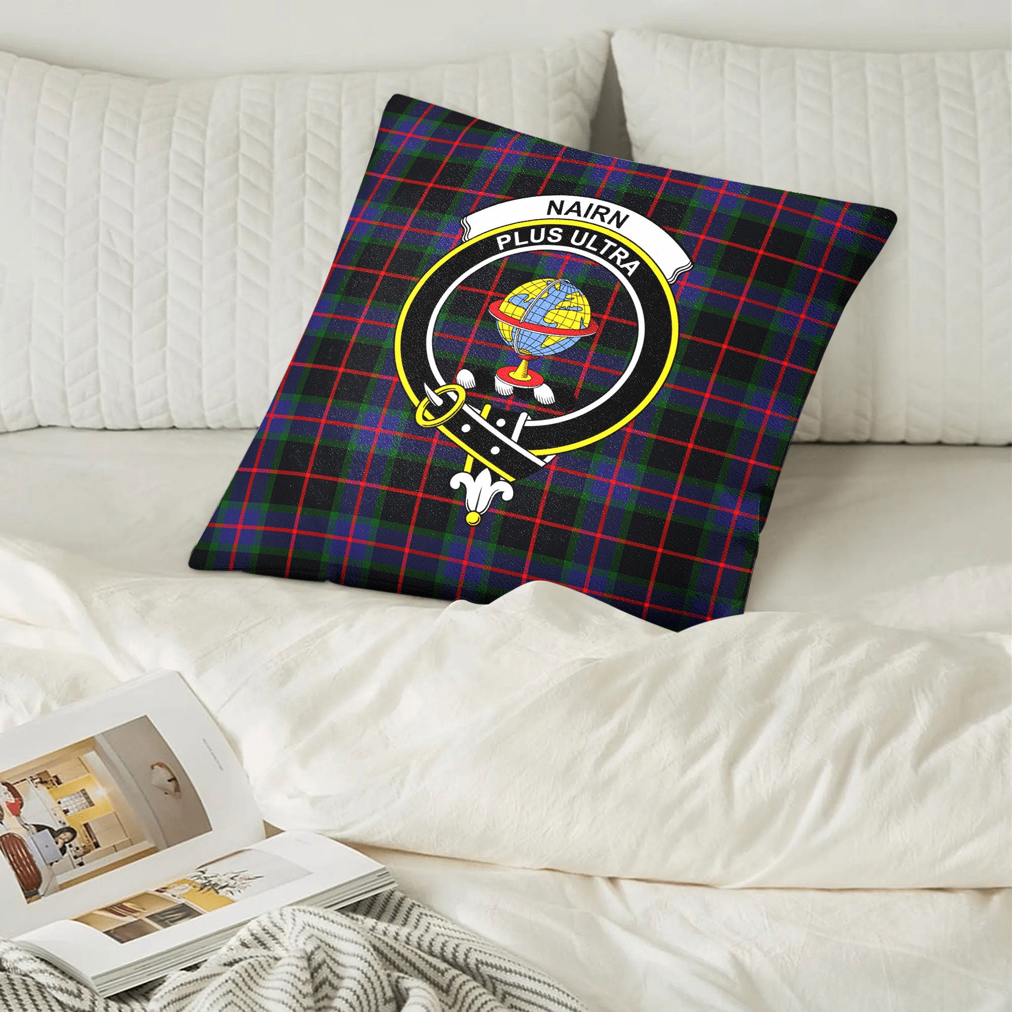 Nairn Tartan Crest Pillow Cover