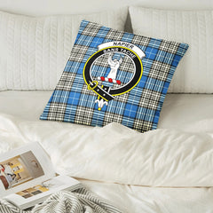 Napier Ancient Tartan Crest Pillow Cover