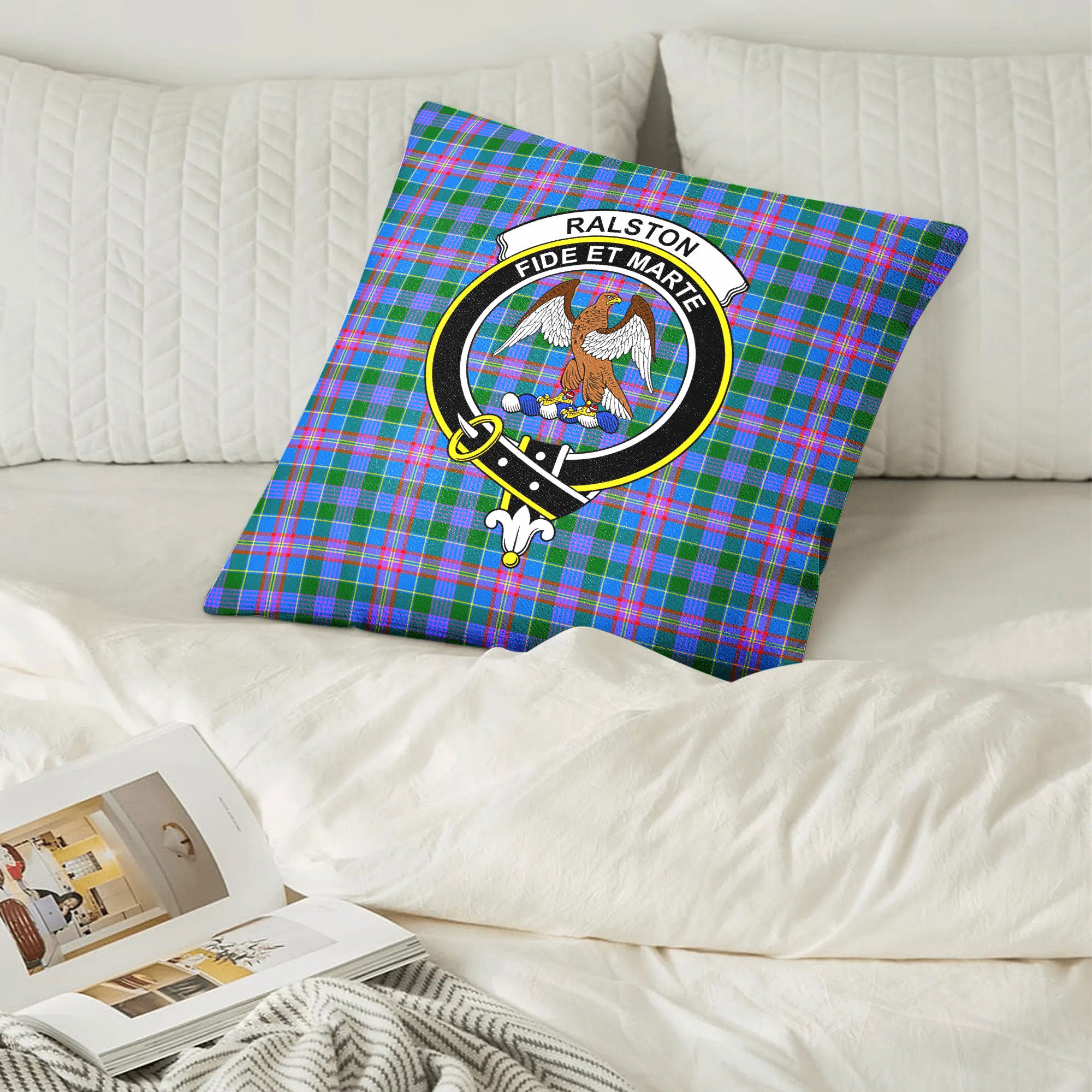 Ralston Tartan Crest Pillow Cover