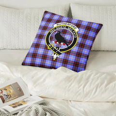 Rutherford Tartan Crest Pillow Cover