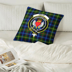 Smith Modern Tartan Crest Pillow Cover