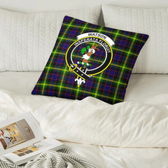 Watson Modern Tartan Crest Pillow Cover