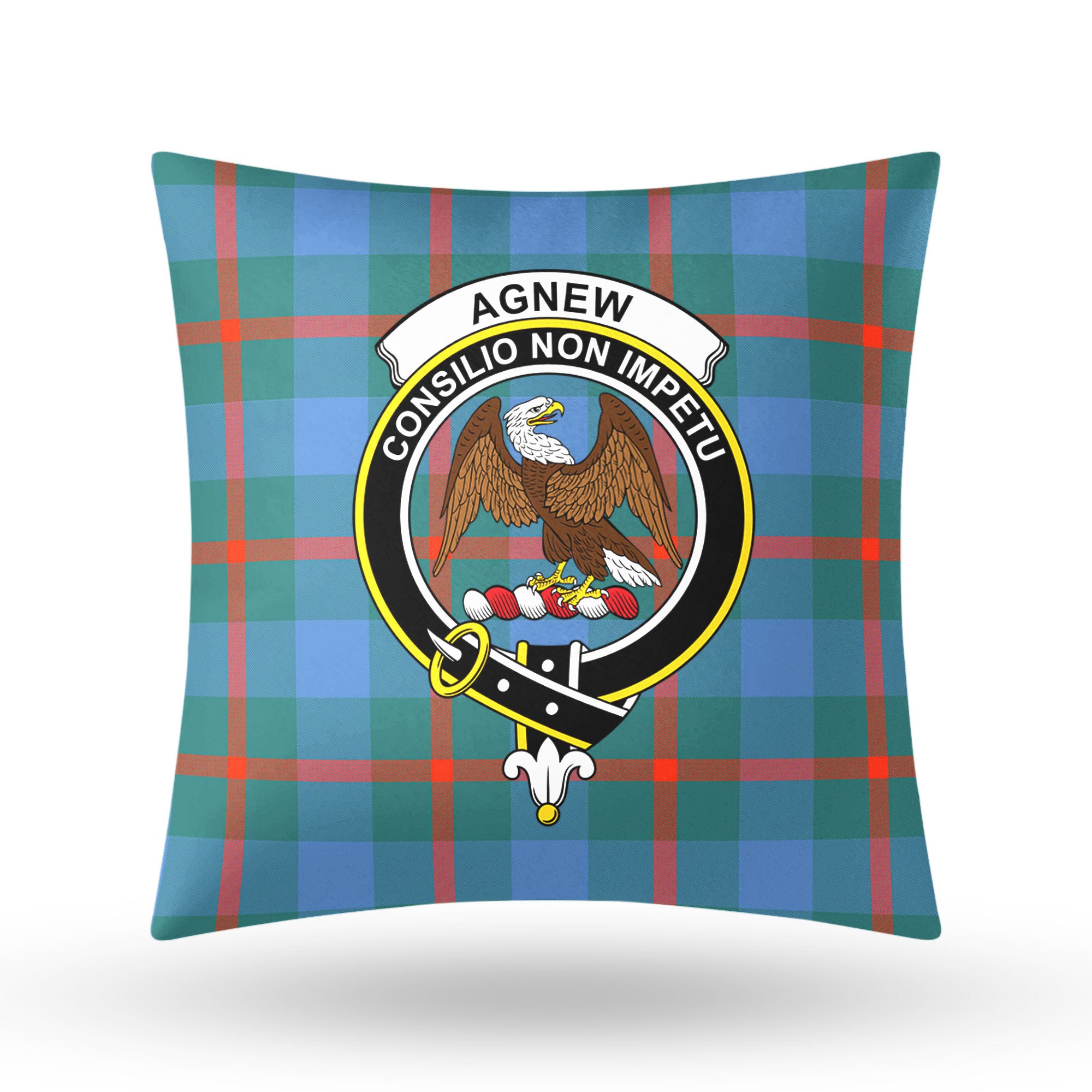 Agnew Ancient Tartan Crest Pillow Cover