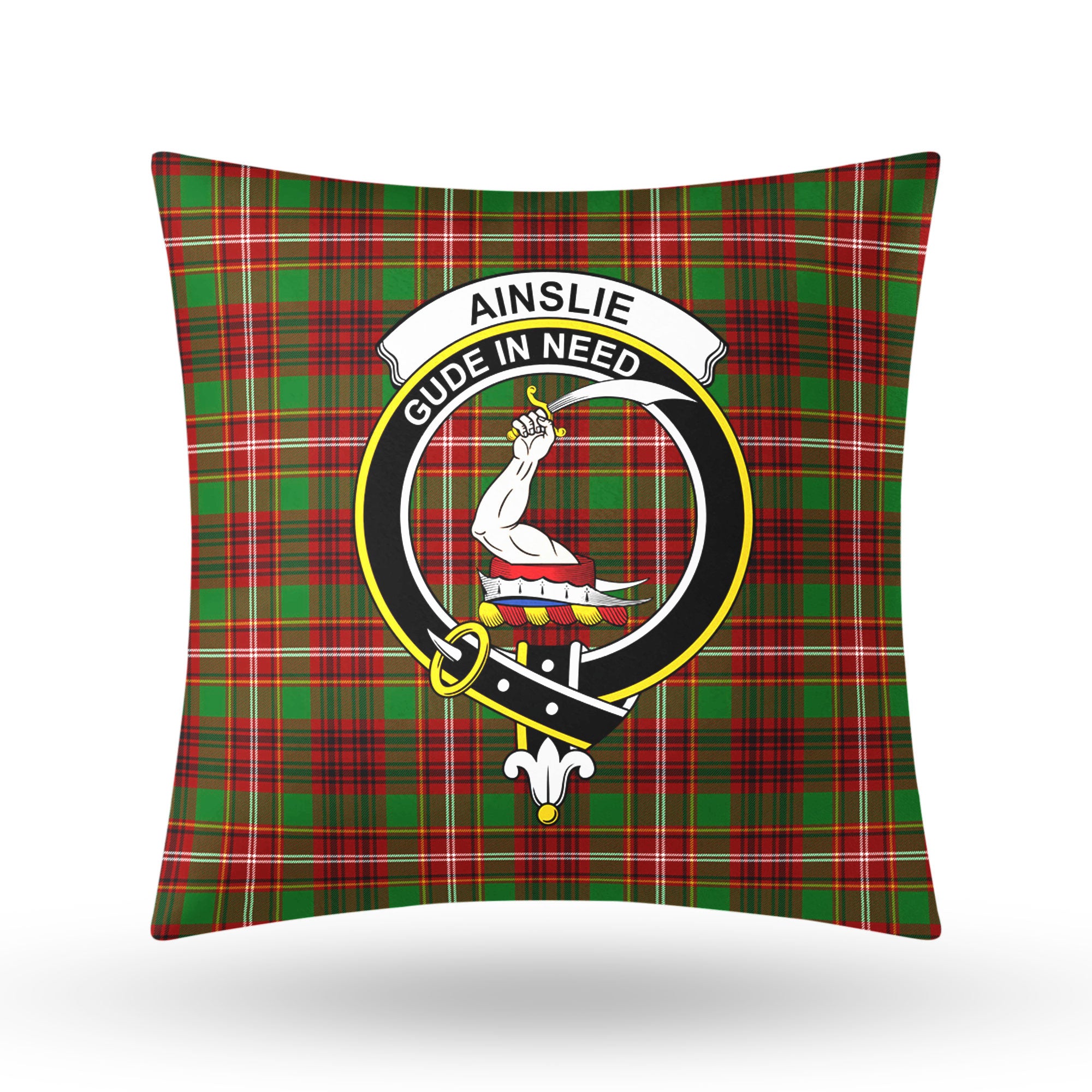 Ainslie Tartan Crest Pillow Cover