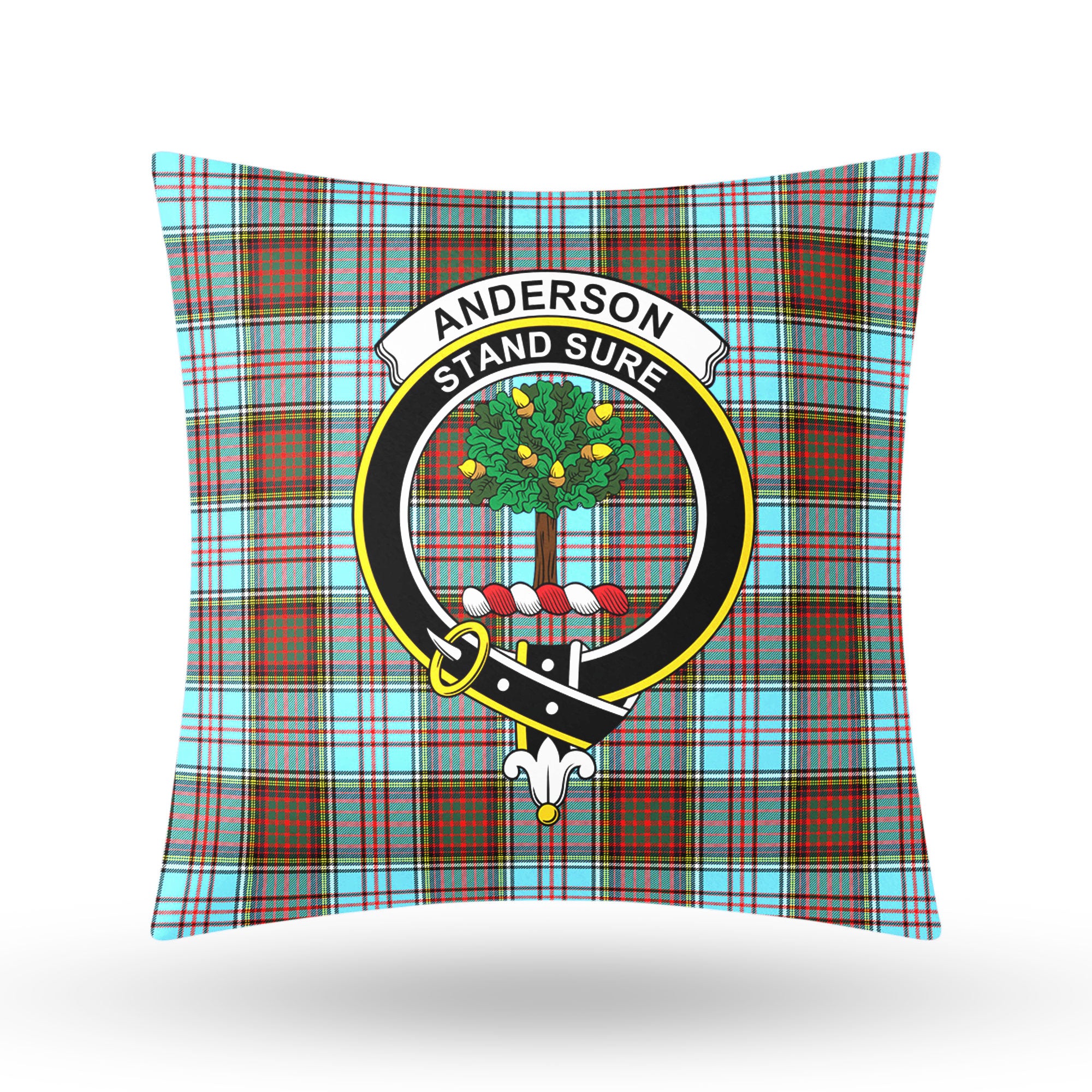 Anderson Ancient Tartan Crest Pillow Cover