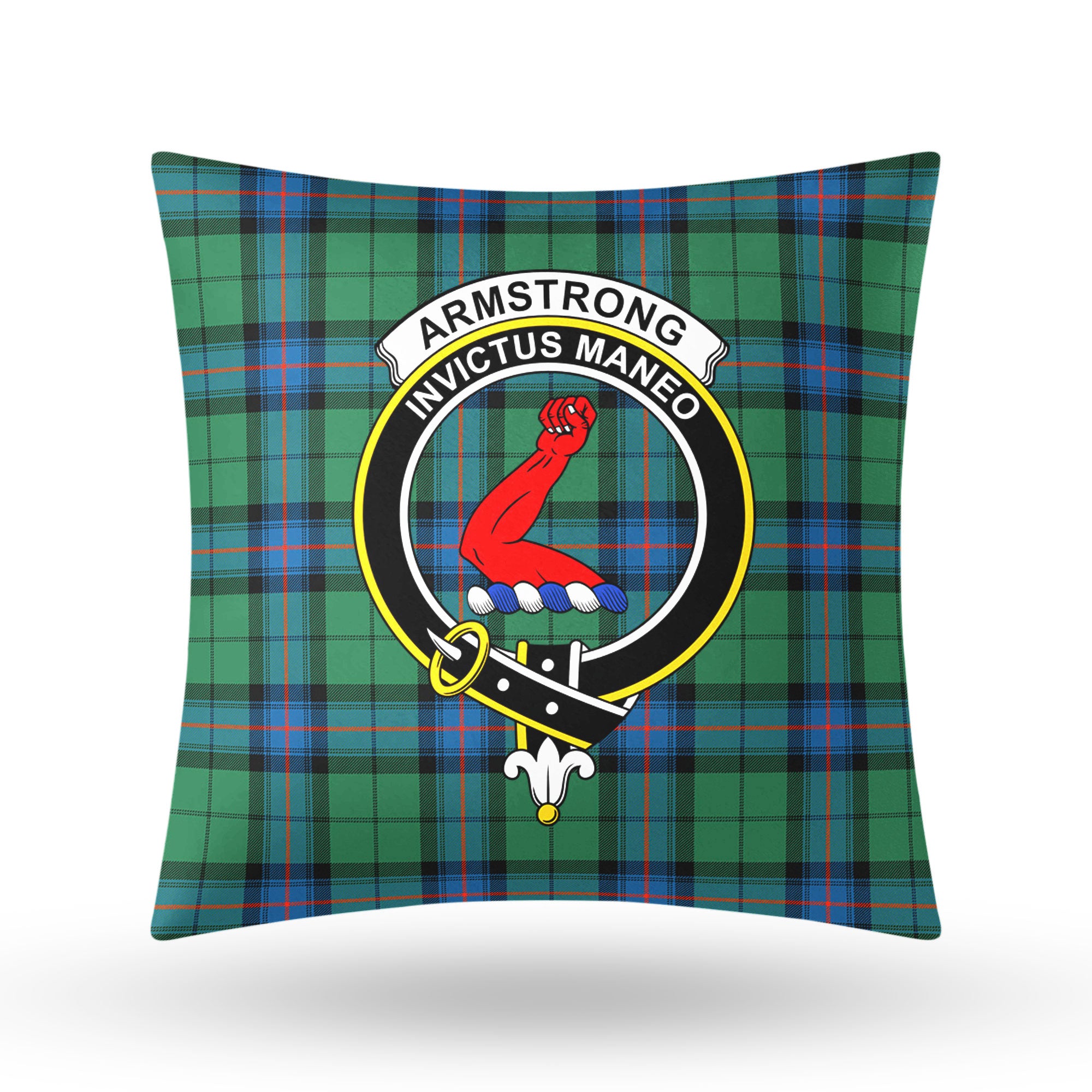 Armstrong Ancient Tartan Crest Pillow Cover