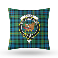 Baillie Ancient Tartan Crest Pillow Cover