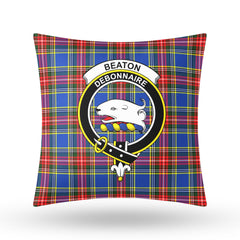 Beaton Modern Tartan Crest Pillow Cover