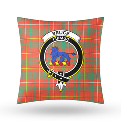 Bruce Ancient Tartan Crest Pillow Cover