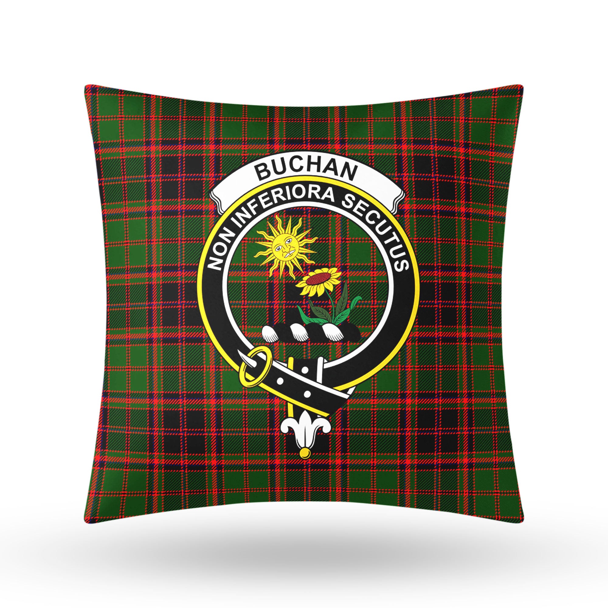 Buchan Modern Tartan Crest Pillow Cover