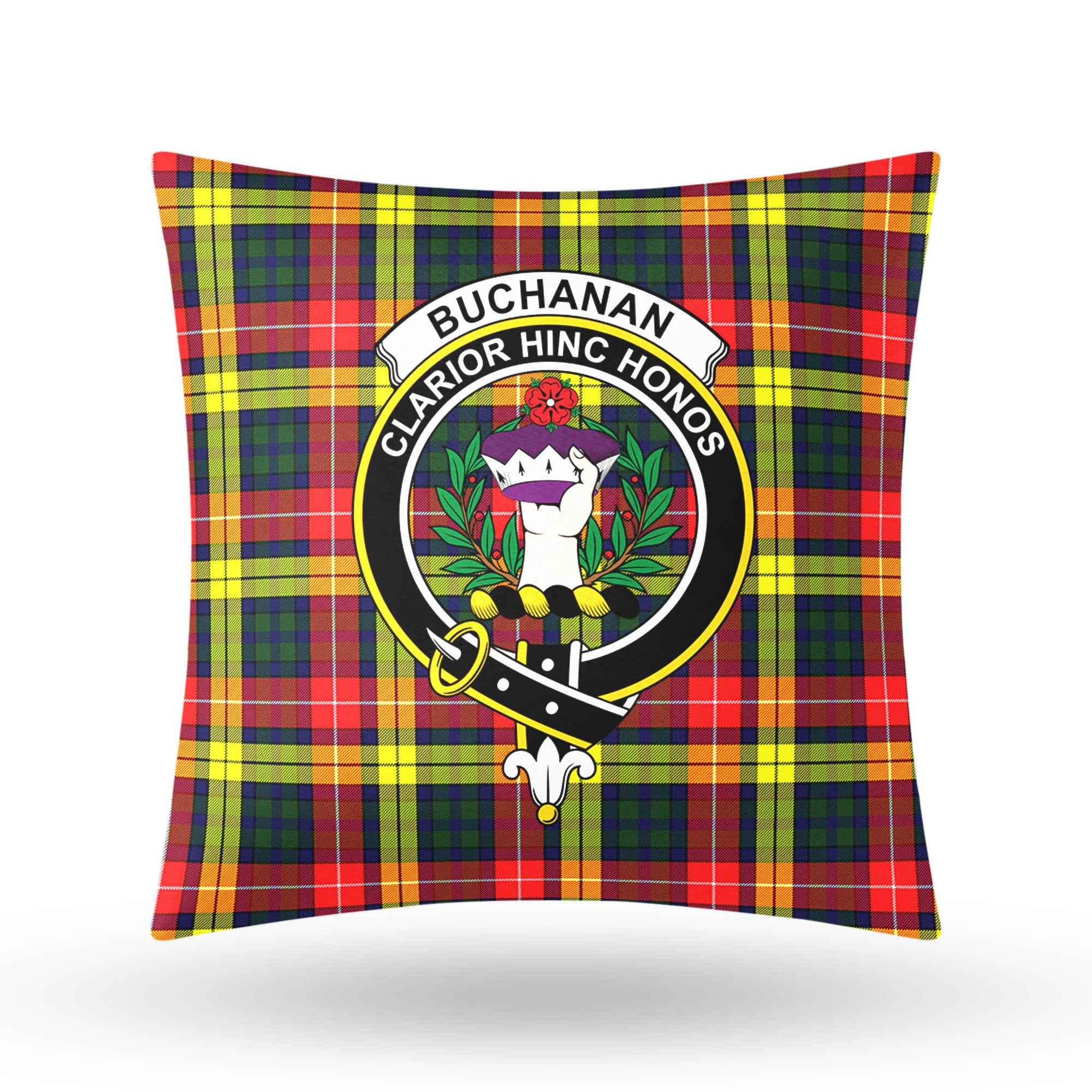 Buchanan Modern Tartan Crest Pillow Cover