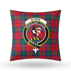 Byres Tartan Crest Pillow Cover