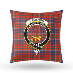 Cameron of Lochiel Ancient Tartan Crest Pillow Cover