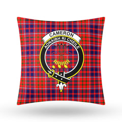 Cameron of Lochiel Modern Tartan Crest Pillow Cover