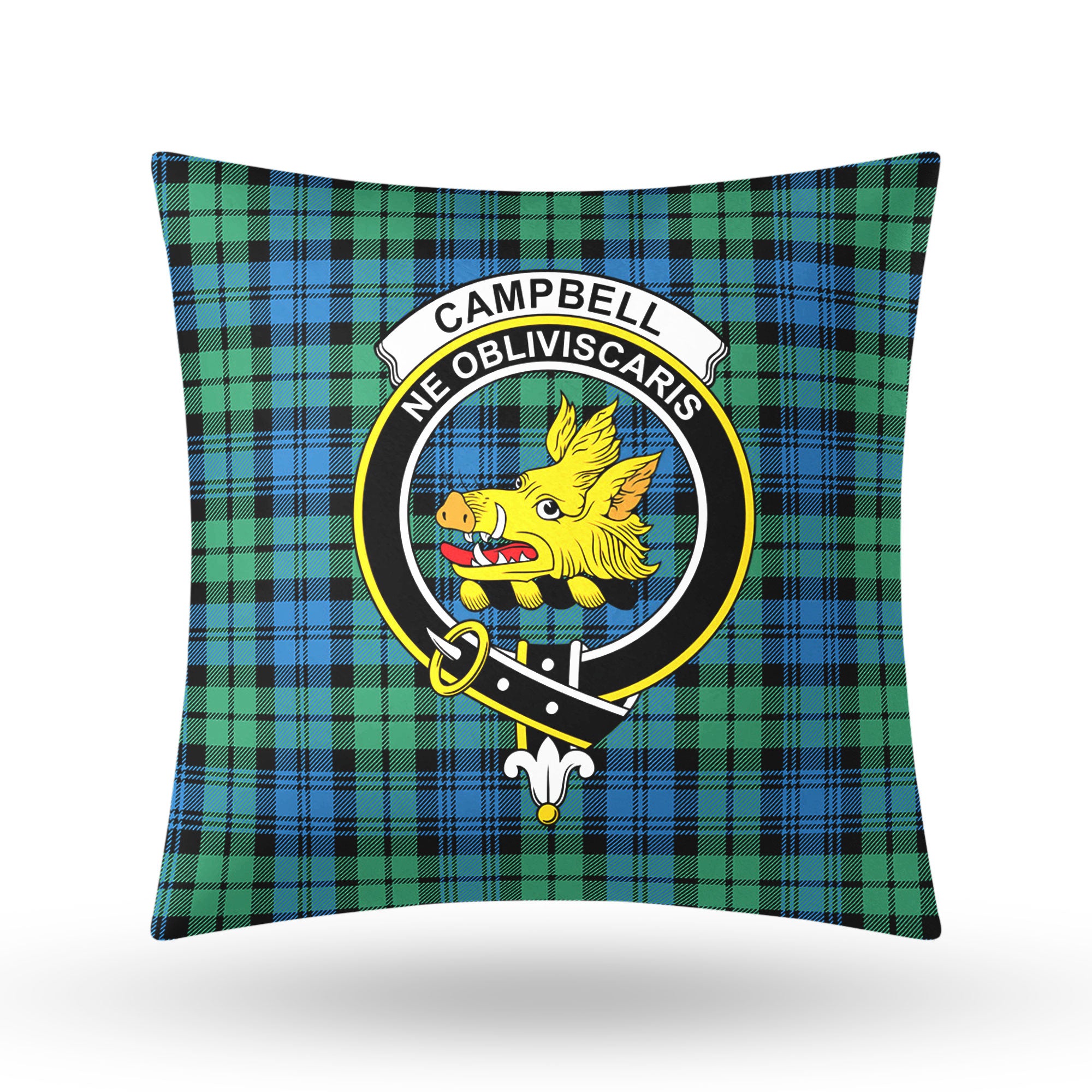 Campbell Ancient 01 Tartan Crest Pillow Cover