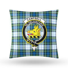 Campbell Dress Ancient Tartan Crest Pillow Cover