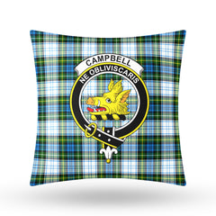 Campbell Dress Tartan Crest Pillow Cover