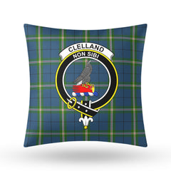 Clelland Tartan Crest Pillow Cover