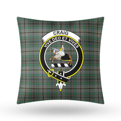 Craig Tartan Crest Pillow Cover