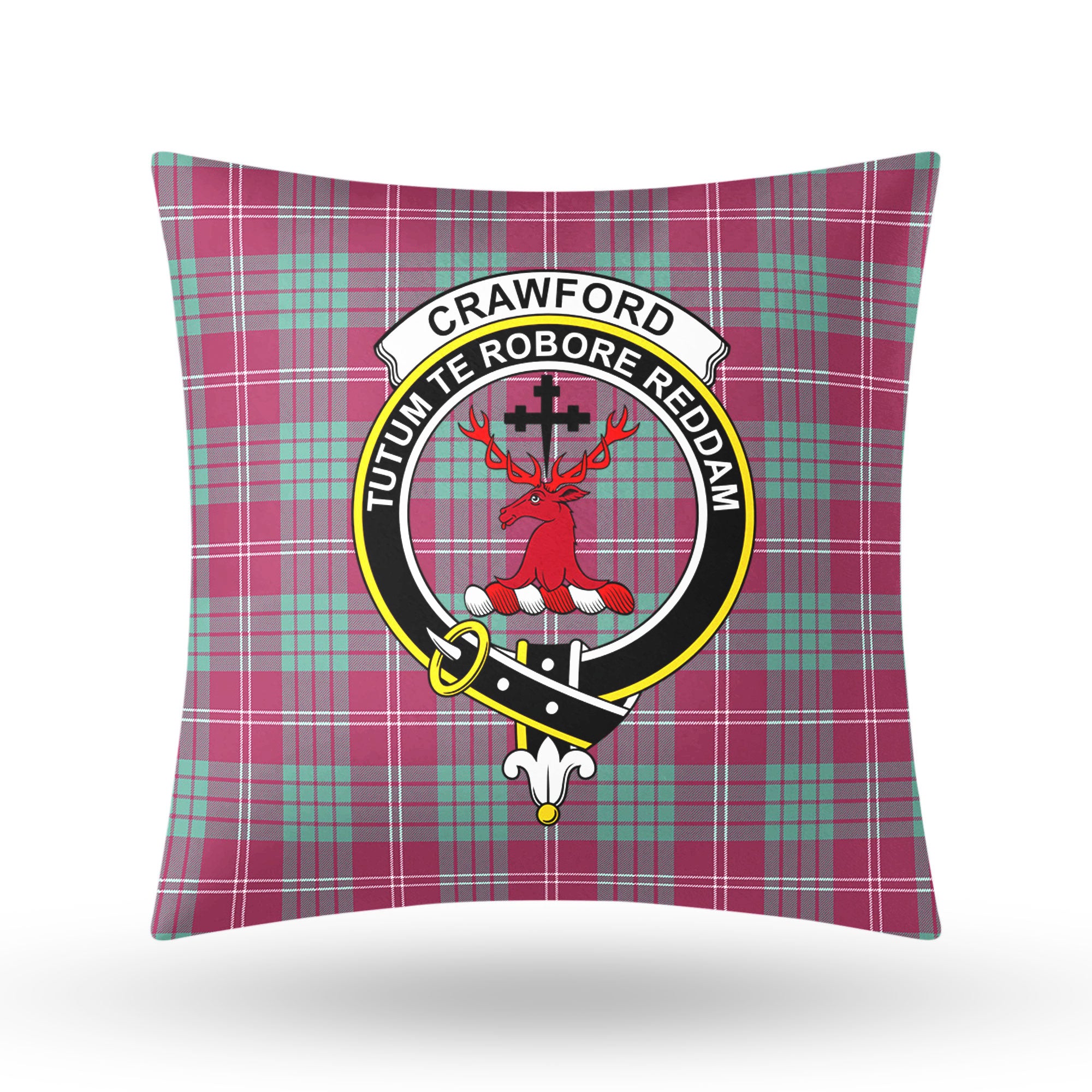 Crawford Ancient Tartan Crest Pillow Cover