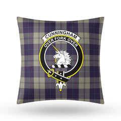 Cunningham Dress Blue Dancers Tartan Crest Pillow Cover