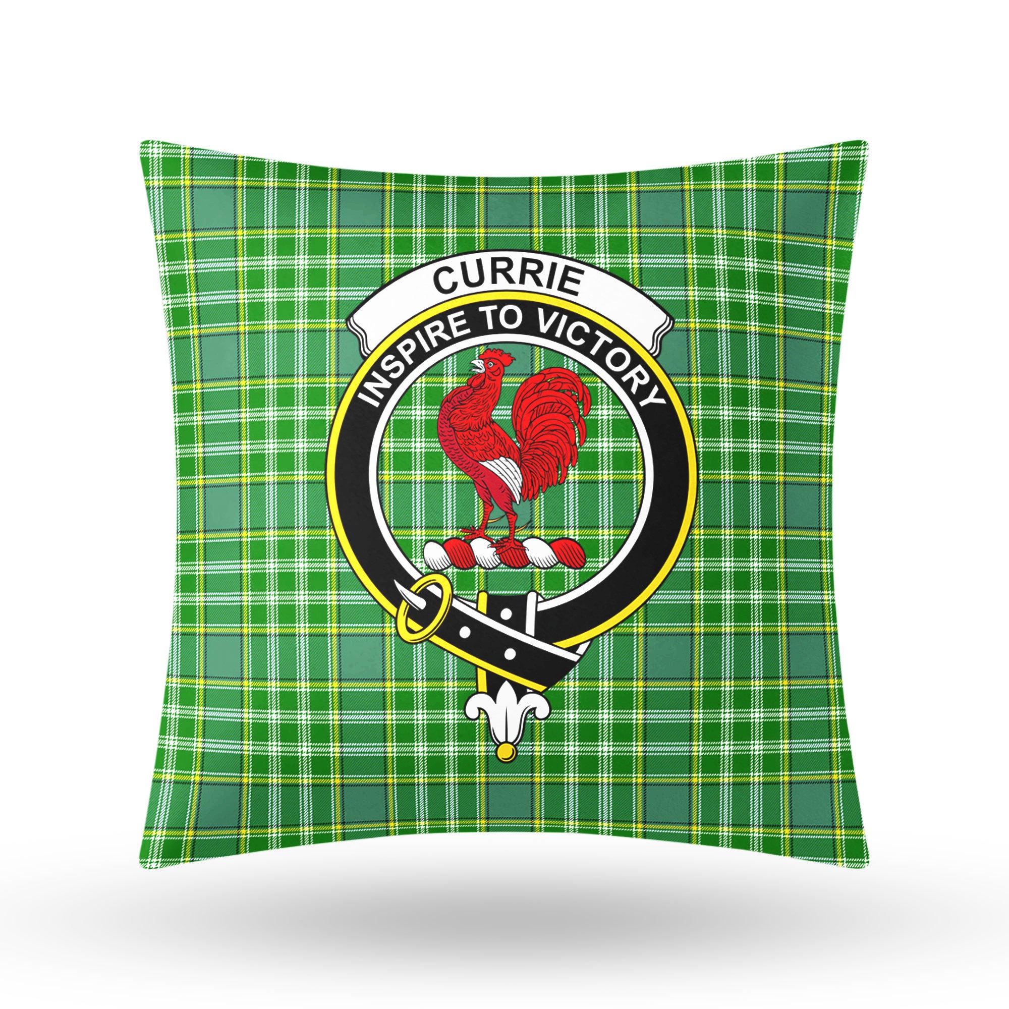 Currie Tartan Crest Pillow Cover