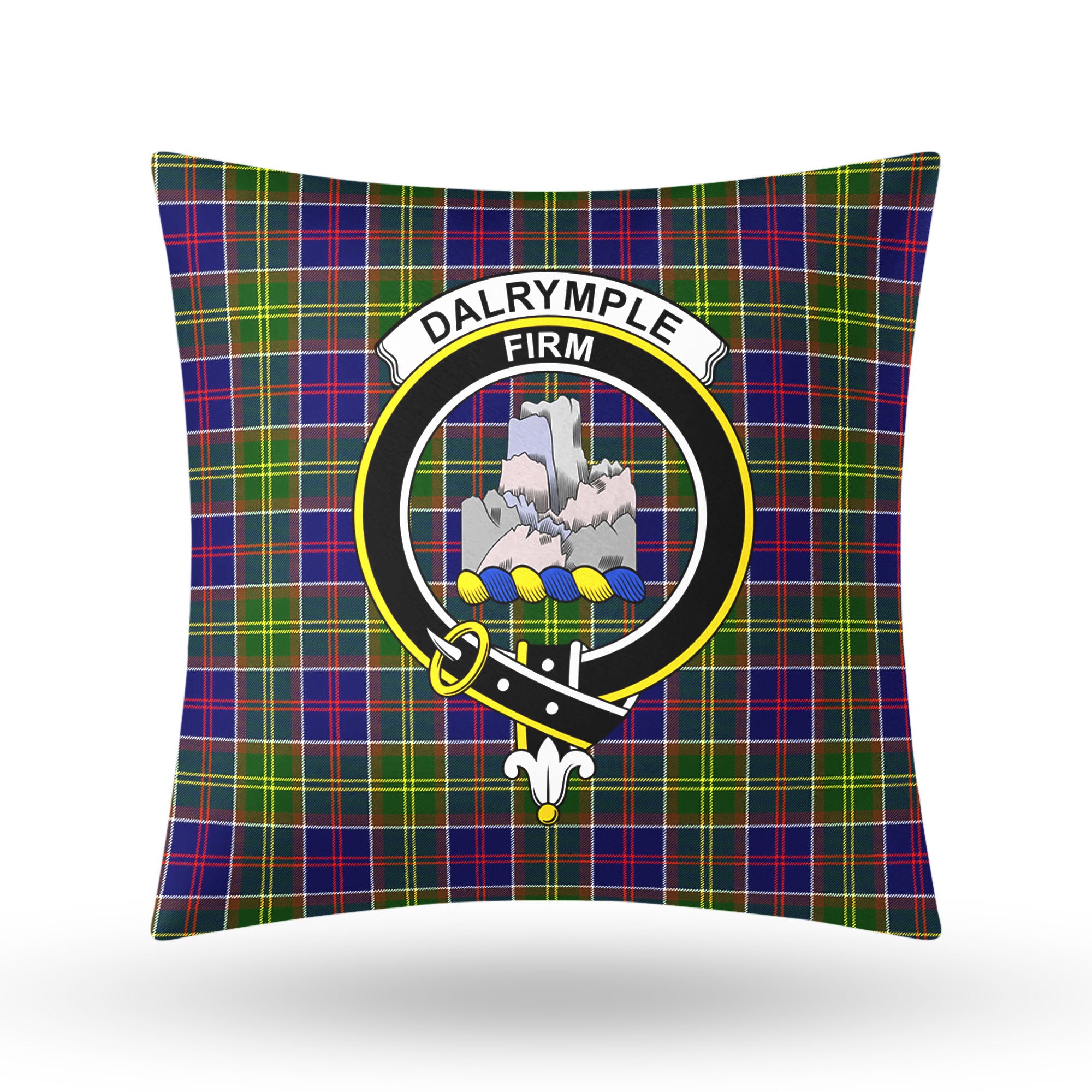 Dalrymple Tartan Crest Pillow Cover