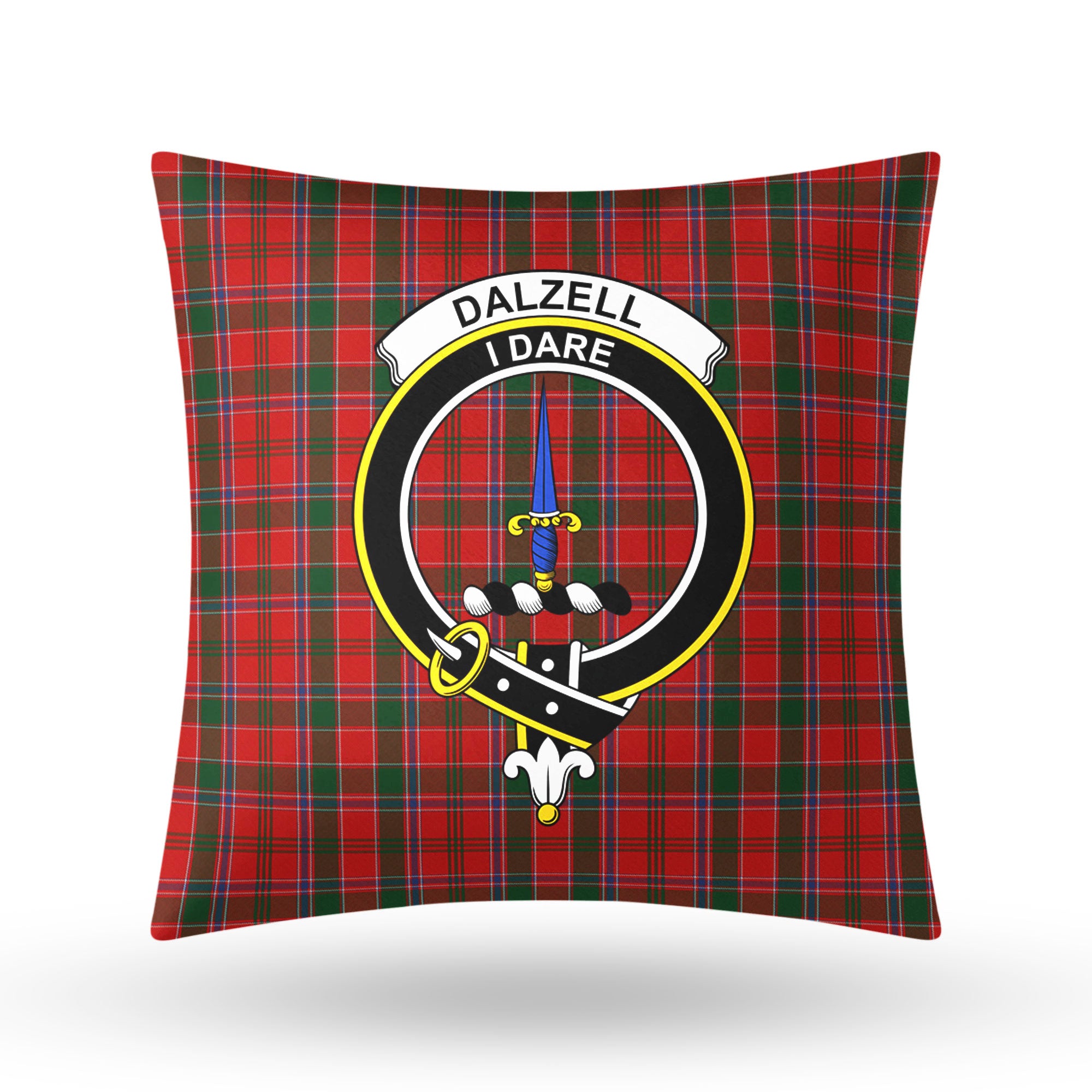 Dalzell Tartan Crest Pillow Cover